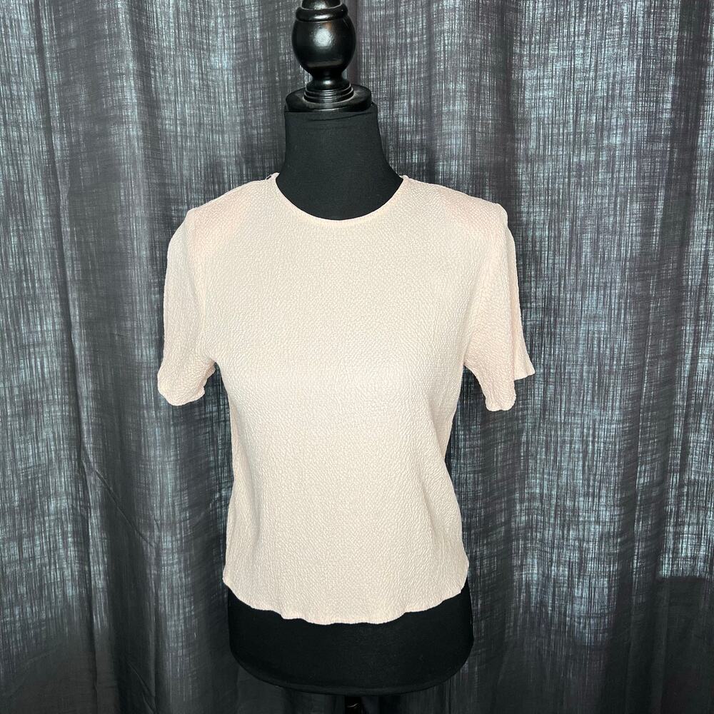 Gloria Lance 80’s vintage pink short sleeve career top size small